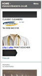 Mobile Screenshot of classiccleaners.co.uk
