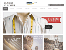 Tablet Screenshot of classiccleaners.co.uk